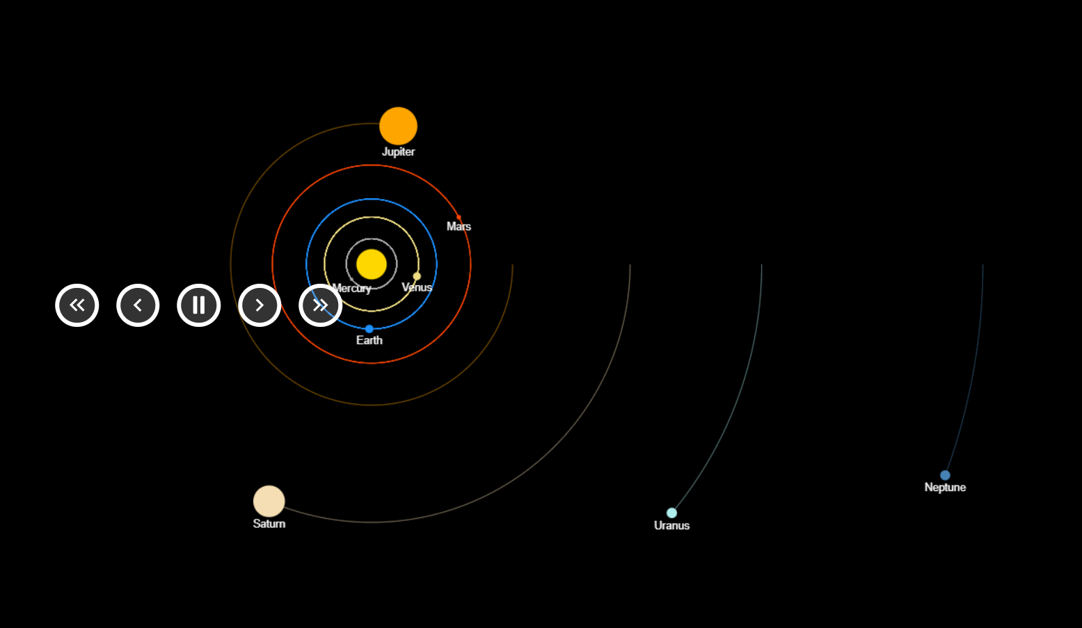 solar system simulator