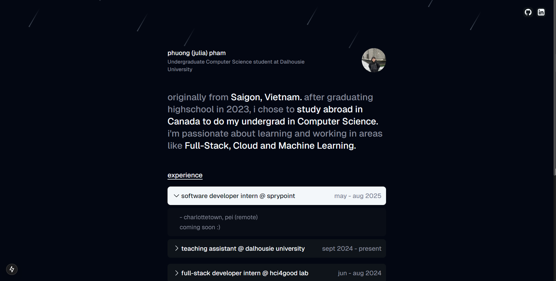 portfolio website